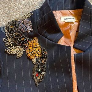Zadig & Voltaire Beaded Snake Blazer